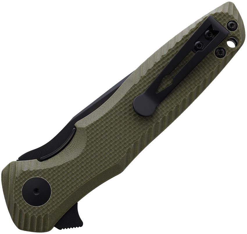 Spartan Blades Poros Linerlock OD Green G10 Folding 154CM Pocket Knife ...