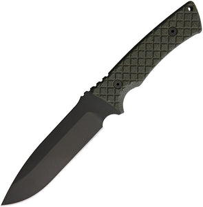 Spartan Blades 10.75" Damysus Green 1095 Fixed Blade Knife + Sheath 003bkgr
