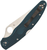 Spyderco Police 4 Lightweight Blue K390 Serrated Folding Lockback Knife fs4k390