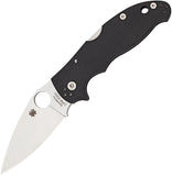 Spyderco Manix 2 Black Back Lock Folding Pocket Knife S30V Blade G10 101MBGP2