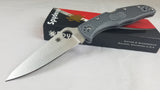 Spyderco Endura 4 Lockback Gray Handle VG10 Stainless Folding Blade Knife 10FPGY