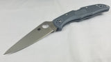 Spyderco Endura 4 Lockback Gray Handle VG10 Stainless Folding Blade Knife 10FPGY