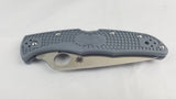 Spyderco Endura 4 Lockback Gray Handle VG10 Stainless Folding Blade Knife 10FPGY