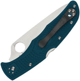 Spyderco Endura 4 Lockback Blue FRN Folding Serrated Bohler K390 Knife 10FSK390