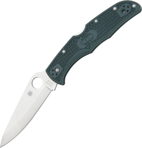 Spyderco Endura 4 Lockback Dark Green FRN Handle Folding Blade Knife 10PGRE
