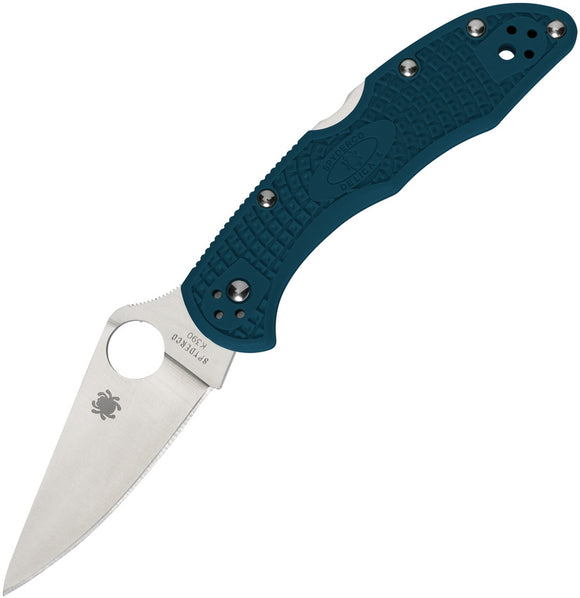 Spyderco Delica 4 Lockback Blue K390 Folding Pocket Knife fpk390