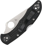 Spyderco Delica 4 Partiall Serrated V-10 Lockback Blue Line Folding Knife 10fpsbkbl