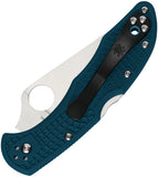 Spyderco Delica 4 Lockback Blue FRN Folding Serrated Bohler K390 Knife 11FSK390