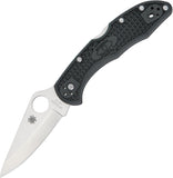 Spyderco Delica 4 Lockback Black FRN Handle Stainless Folding Blade Knife 11PBK