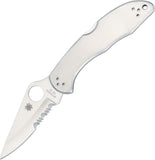 Spyderco Delica 4 Lockback VG10 Stainless Folding Part Serrated Blade Knife 11PS