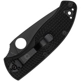 Spyderco Tenacious Linerlock Black FRN Folding 8Cr13MoV Serrated Knife 122SBBK