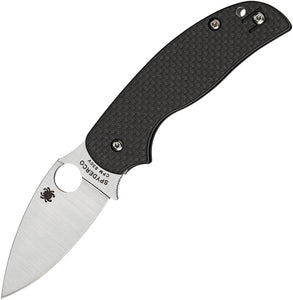 SPYDERCO Sage 5 Alzheimers Carbon Fiber/G10 Folding Pocket Knife - 123CFPCL