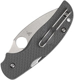 Spyderco Sage 5 Lightweight Compression Lock Gray FRN Folding Maxamet Knife 123PGY