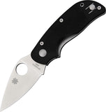 Spyderco Cat Linerlock Stainless Folding Blade Black G-10 Handle Knife 129GP