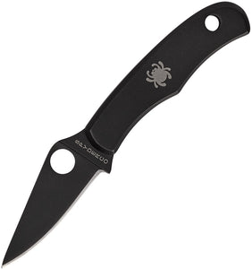 Spyderco Bug Black Stainless Slip Joint Folding Knife 133bkp