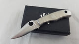 Spyderco Bug Logo Miniature Mini Stainless Handle Keychain Folding Blade Knife 133P