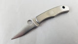 Spyderco Bug Logo Miniature Mini Stainless Handle Keychain Folding Blade Knife 133P