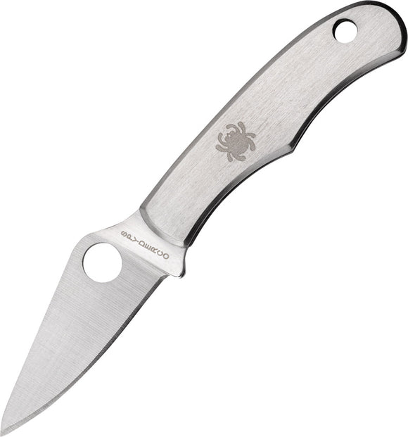 Spyderco Bug Logo Miniature Mini Stainless Handle Keychain Folding Blade Knife 133P