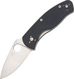 Spyderco Persistence Linerlock Stainless Folding Blade Black Handle Knife 136GP