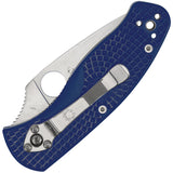 Spyderco Persistence Lightweight Blue FRN Folding Serrated S35VN Knife 136PSBL