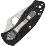 Spyderco Ambitious Lightweight Linerlock Black FRN Folding 8Cr13MoV Knife 148PBK