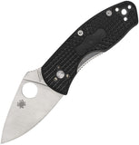 Spyderco Ambitious Lightweight Linerlock Black FRN Folding 8Cr13MoV Knife 148PBK