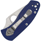 Spyderco Ambitious Lightweight Linerlock Blue FRN Folding S35VN Knife 148PBL