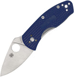 Spyderco Ambitious Lightweight Linerlock Blue FRN Folding S35VN Knife 148PBL