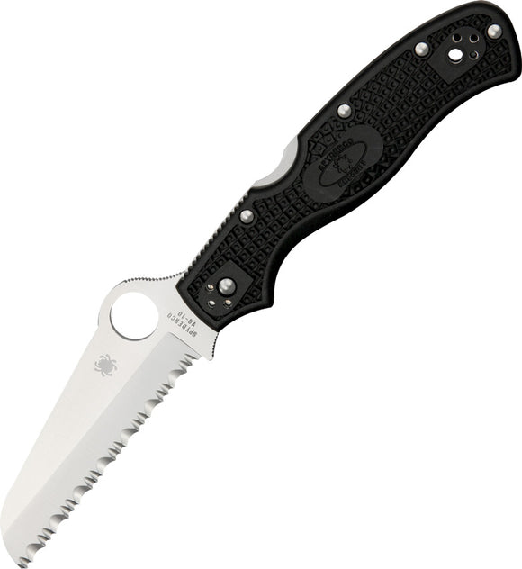 Spyderco Rescue 3rd Generation Lockback VG10 Folding Serrated Blade Knife 14SBK3