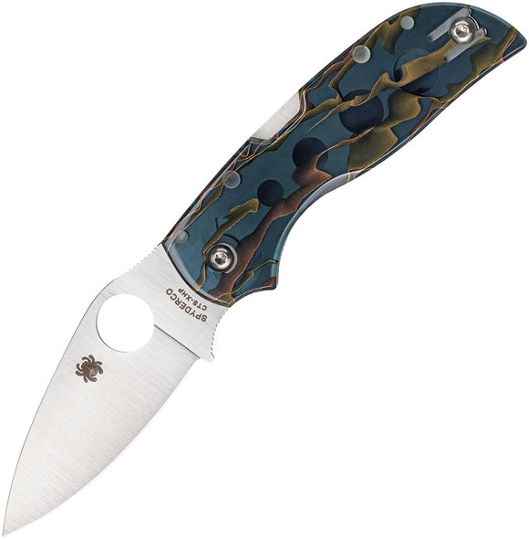 Spyderco Chaparral Raffir Noble Acrylic Handle Stainless Folding Blade Knife 152RNP