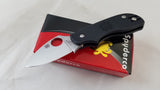 Spyderco Squeak Non-Locking Folder Black FRN Handle Folding Blade Knife 154PBK