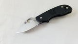 Spyderco Squeak Non-Locking Folder Black FRN Handle Folding Blade Knife 154PBK