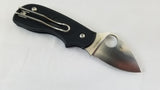 Spyderco Squeak Non-Locking Folder Black FRN Handle Folding Blade Knife 154PBK