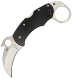 Spyderco Karahawk Lockback Stainless Folding Blade Black G10 Handle Knife 170GP