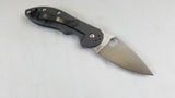 Spyderco Domino Red Weave Titanium Framelock Folding Blade Knife 172CFRDTIP