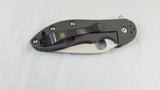 Spyderco Domino Red Weave Titanium Framelock Folding Blade Knife 172CFRDTIP