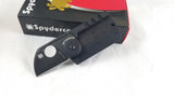 Spyderco Dog Tag Non-Locking Folder Black Titanium Folding Blade Knife 188CFBBKP