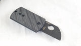 Spyderco Dog Tag Non-Locking Folder Black Titanium Folding Blade Knife 188CFBBKP