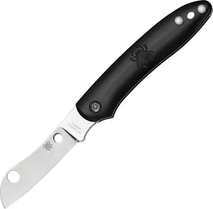 Spyderco Roadie Slip Joint Stainless N690 Black Folding Knife 189PBK