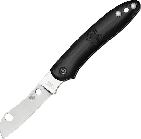 Spyderco Roadie Slip Joint Stainless N690 Black Folding Knife 189PBK