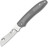 Spyderco Roadie Slip Joint Bohler N690 Gray Plain Sheepfoot Folding Knife 189PGY