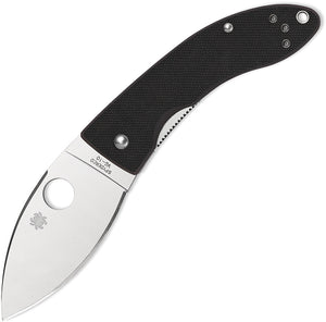 Spyderco Lil Lum Chinese Linerlock Folding Blade Black G10 Handle Knife 205GP