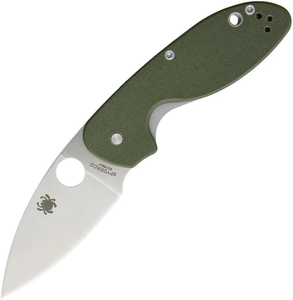Spyderco Efficient Linerlock OD Green G10 Stainless Plain Folding Knife 216GPGR
