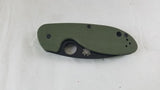 Spyderco Efficient Linerlock Green G10 Black Serrated Folding Knife 216GPSGRBK