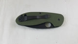 Spyderco Efficient Linerlock Green G10 Black Serrated Folding Knife 216GPSGRBK