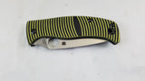 Spyderco Caribbean Salt Leaf Compression Black Yellow G10 Folding Knife 217GP