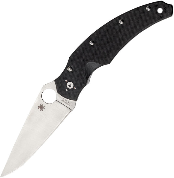 Spyderco Opus Linerlock Stainless Folding Blade Black G10 Handle Knife 218GP