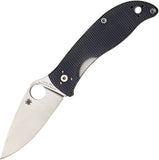 Spyderco Polestar Gray G10 Handle Stainless Satin Folding Blade Knife 220GPGY