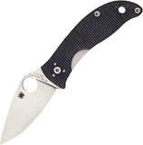 Spyderco Alcyone Linerlock Stainless Folding Blade Gray G10 Handle Knife 222GPGY