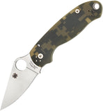 Spyderco Para Military 3 Satin Folding Knife Drop Point Blade Folder 223GPCMO